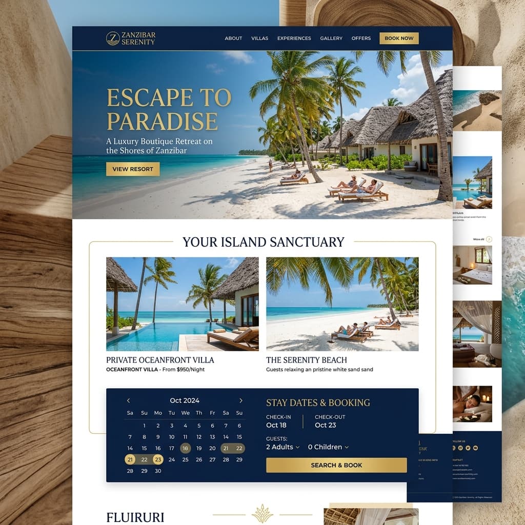 Zara Luxury Retreat screenshot
